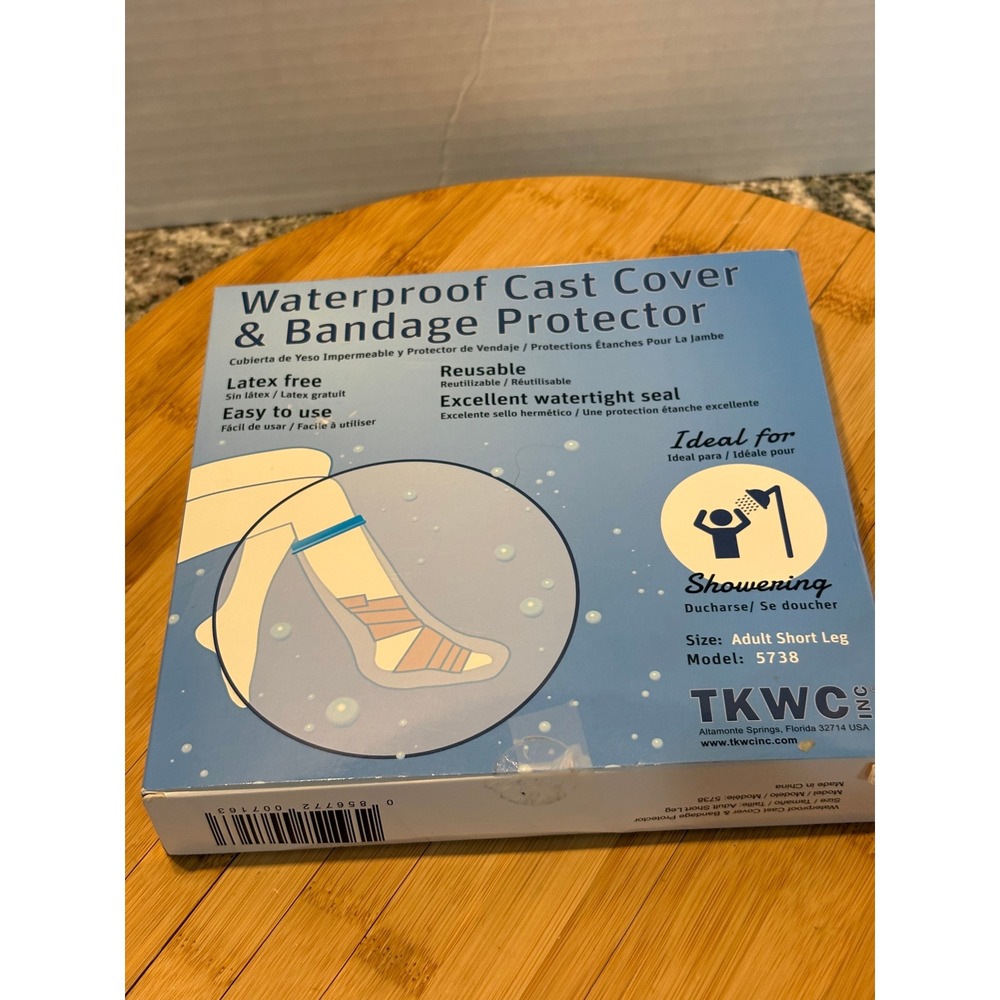 Waterproof Cast Cover Bandage Protector Adult Short Leg Model 5738‎ Reusable